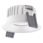 Ledvance LED-Spot Fix Aluminium Weiß 8W 720lm 36D - 940 Kaltweiß | Ausschnitt 68mm - IP44 - Höchste Farbwiedergabe - Dimmbar