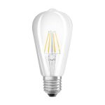 Ledvance Classic LED E27 Birne Fadenlampe Klar 4W 470lm - 827 Extra Warmweiß | Ersatz für 40W