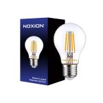 Noxion Lucent Fadenlampe LED E27 Birne Klar 7W 806lm - 827 Extra Warmweiß | Dimmbar - Ersatz für 60W