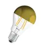 Osram Classic LED E27 Birne Fadenlampe Spiegel Gold 6.5W 650lm - 827 Extra Warmweiß | Ersatz Für 50W