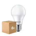Mehrfachpackung 6x Philips  CorePro LED Glühbirne E27 Birne Matt 10W 1055lm - 840 Kaltweiß | Ersatz Für 75W